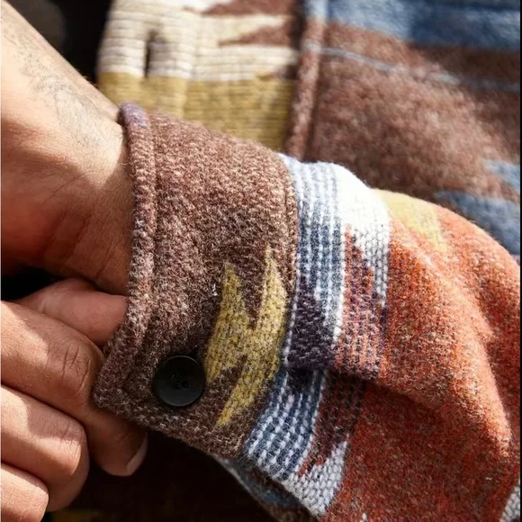 NIP men’s flannel feel button down shirt jacket, size M - Picture 6 of 10